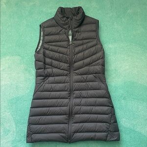Lands' End Black Quilted Vest